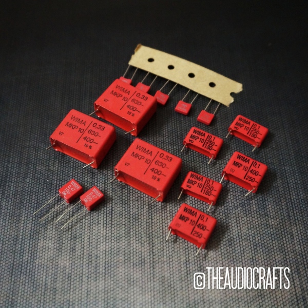 4x WIMA MKS2 1uF 100V 5% Film Capacitors – Radial Metallized Polyester, 5mm Pitch, PCB Mount